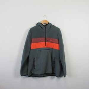 Cotopaxi Teca Half Zip Pullover Fleece Hooded Jacket Men XL Gray Outdoor 552